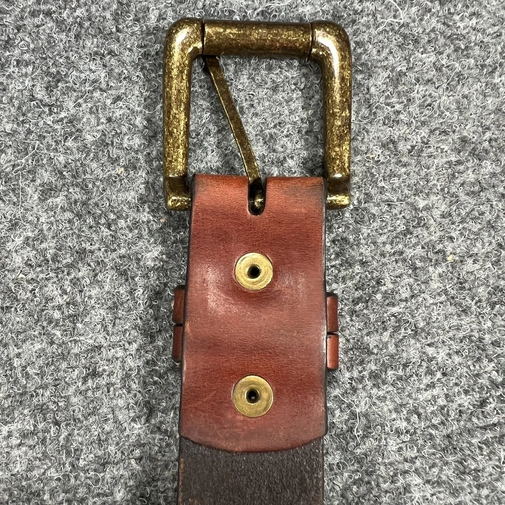 Bill Adler Brown Leather Belt‎ Size 42 Nice Casual Dress Preppy